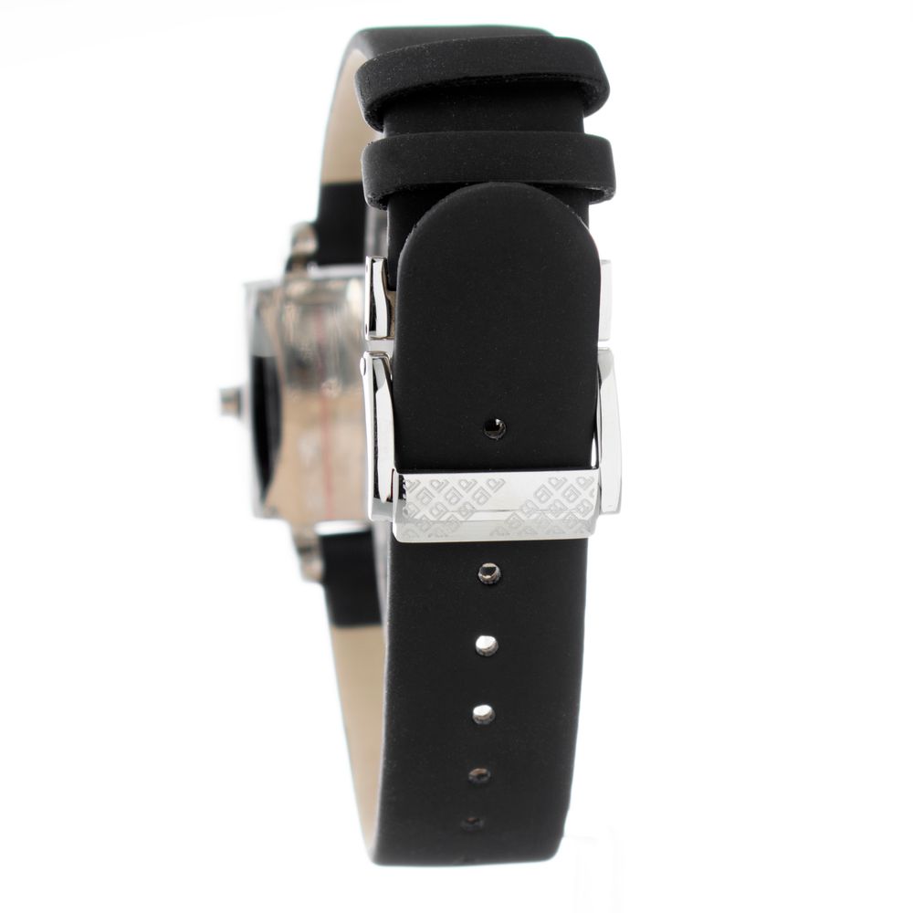 Laura Biagiotti Black Leather Dress Watch