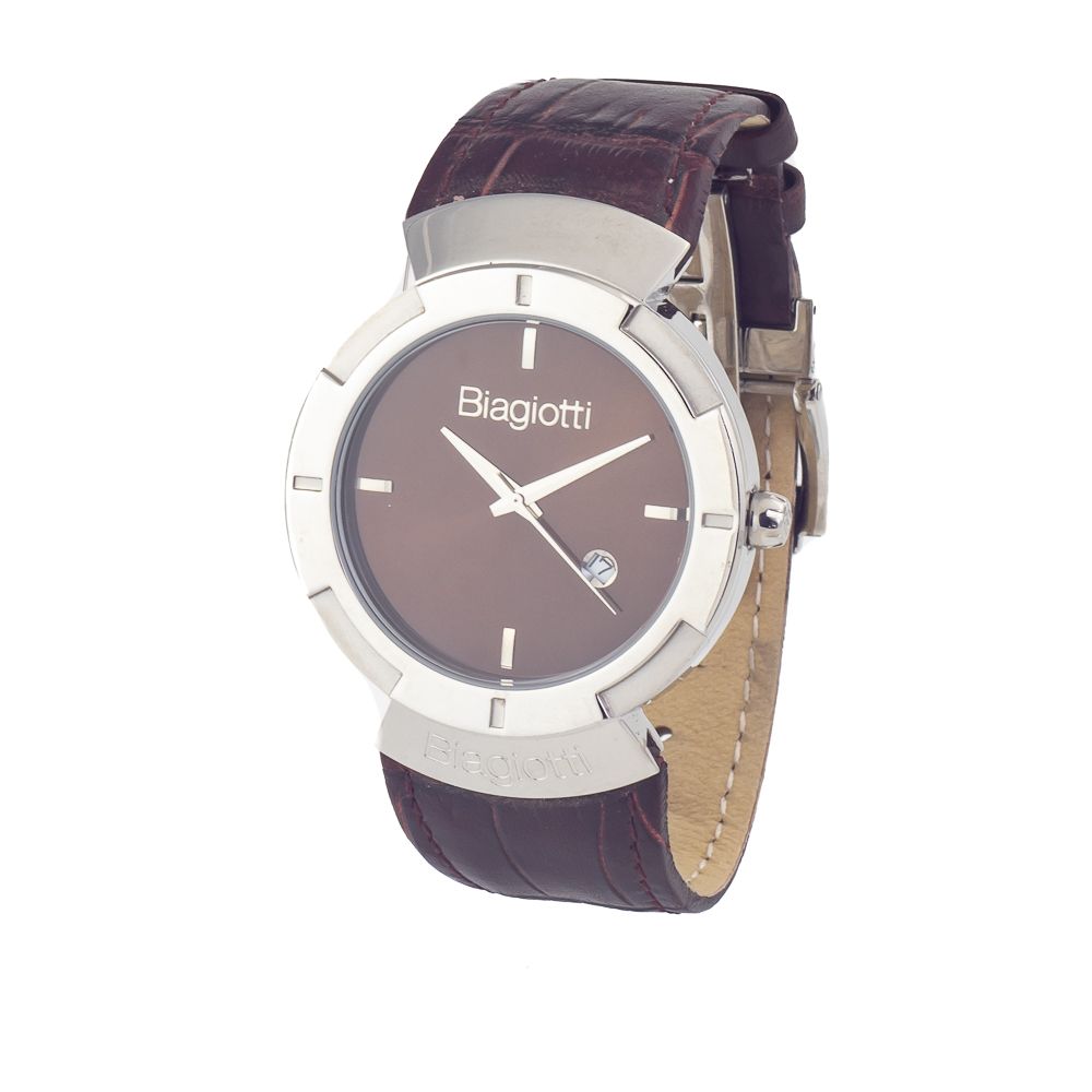 Laura Biagiotti Brown Leather Dress Watch