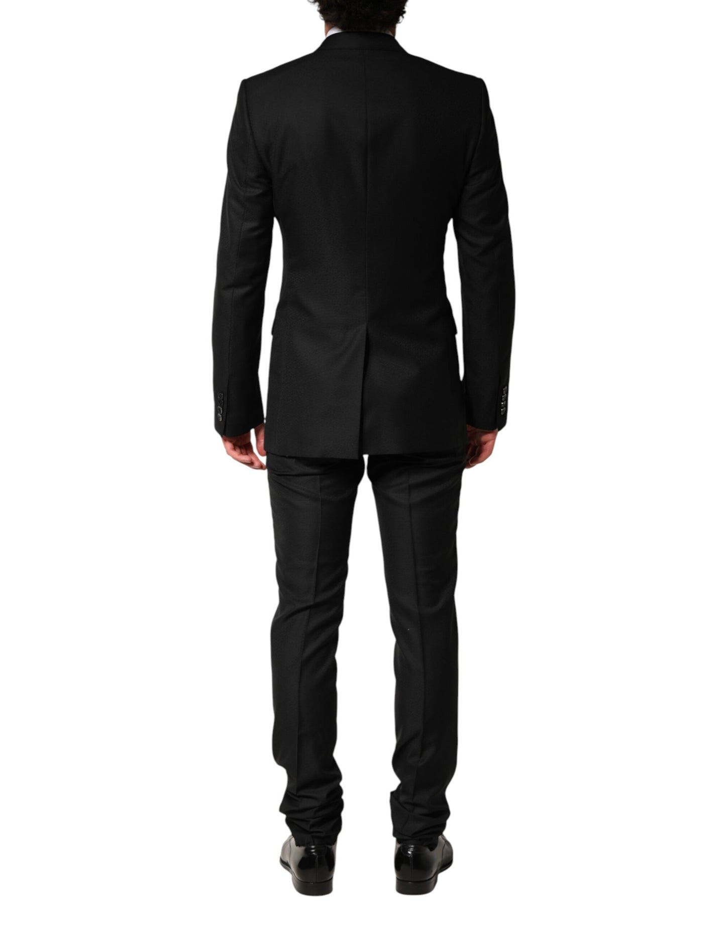 Dolce & Gabbana Black Embellished Single Breasted 2 Pc Suit