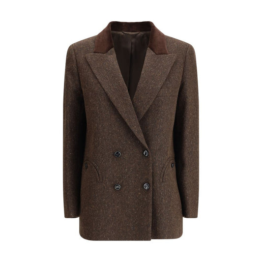 Blazé Milano Brown Fleece Wool Blazer
