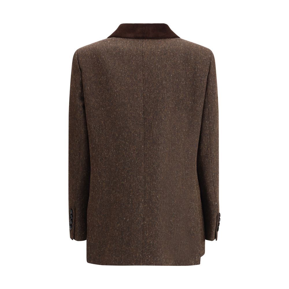 Blazé Milano Brown Fleece Wool Blazer