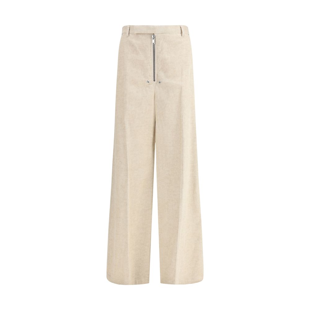 Rick Owens Beige Cotton Casual Pants