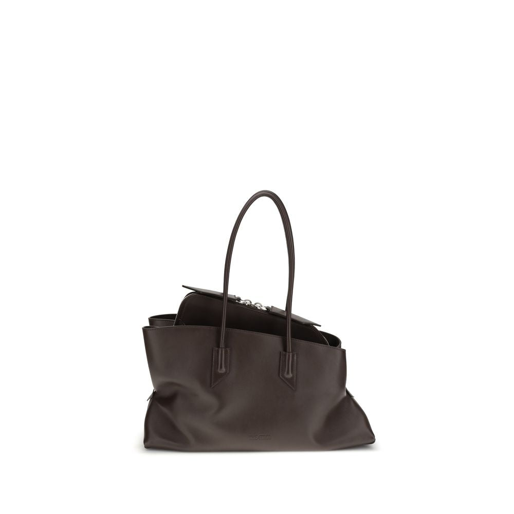 The Attico Brown Calf Leather Bos Taurus Handbag
