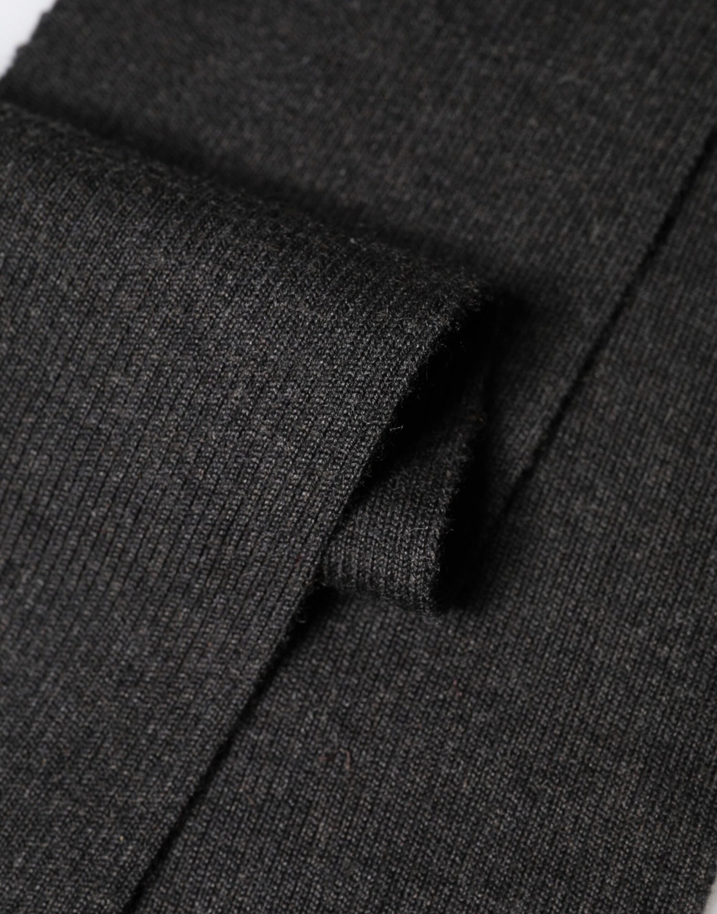 Dolce & Gabbana Black Cashmere Knit Neck Wrap Foulard Scarf