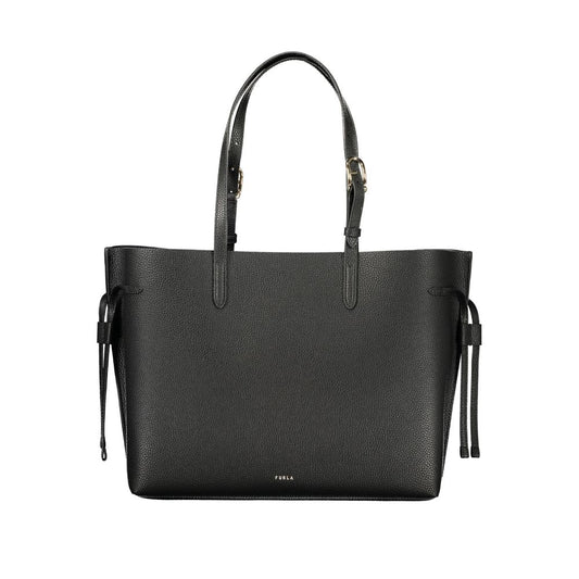 Furla Black Leather Women Handbag