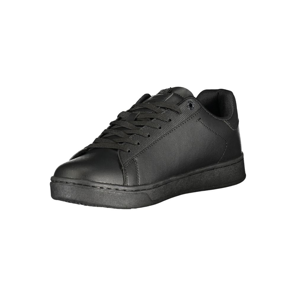 Gas Black Polyurethane Men's Sneaker