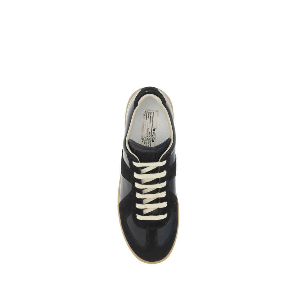 Margiela Black Rubber Low Top Sneakers