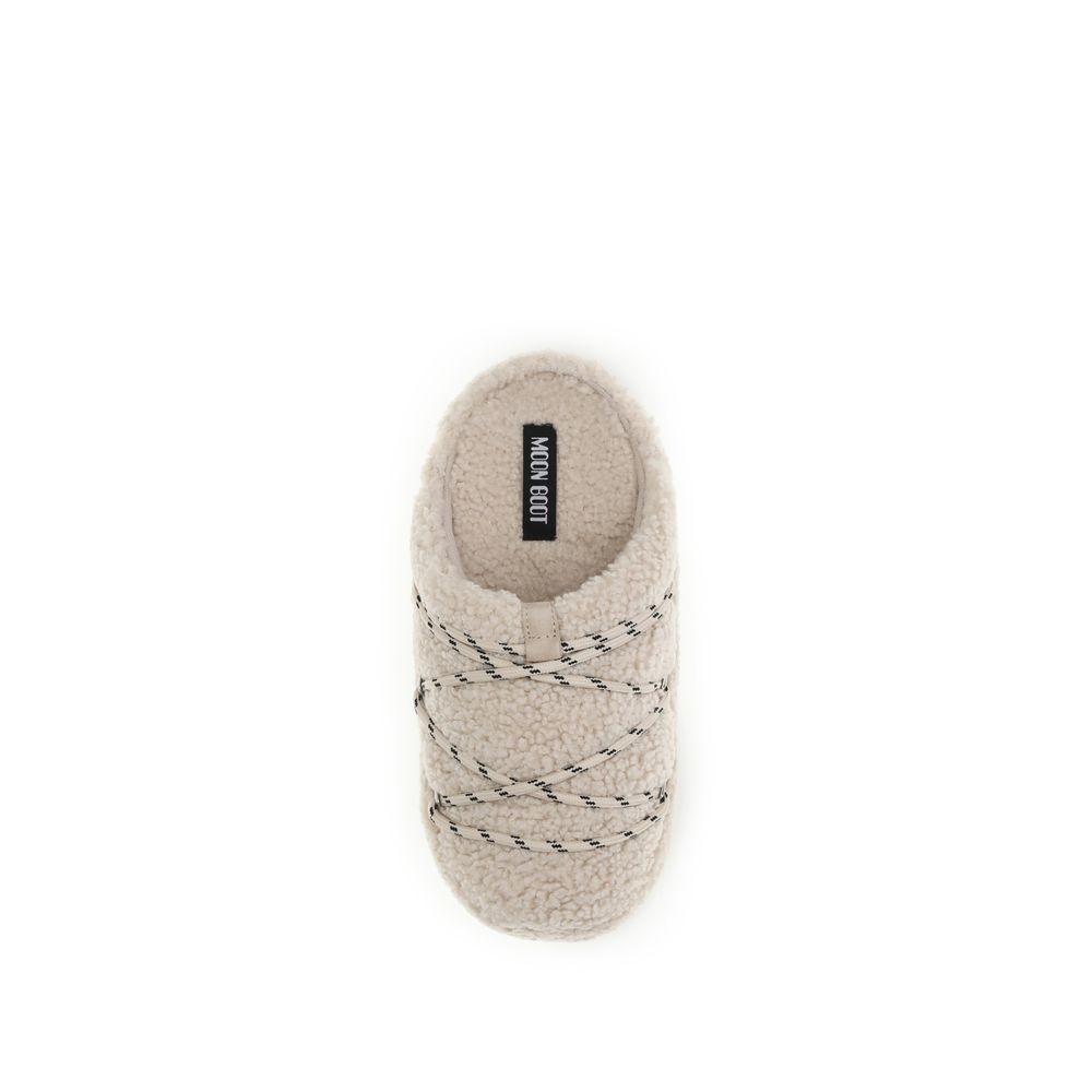 Moon Boot Beige Polyamide Flats