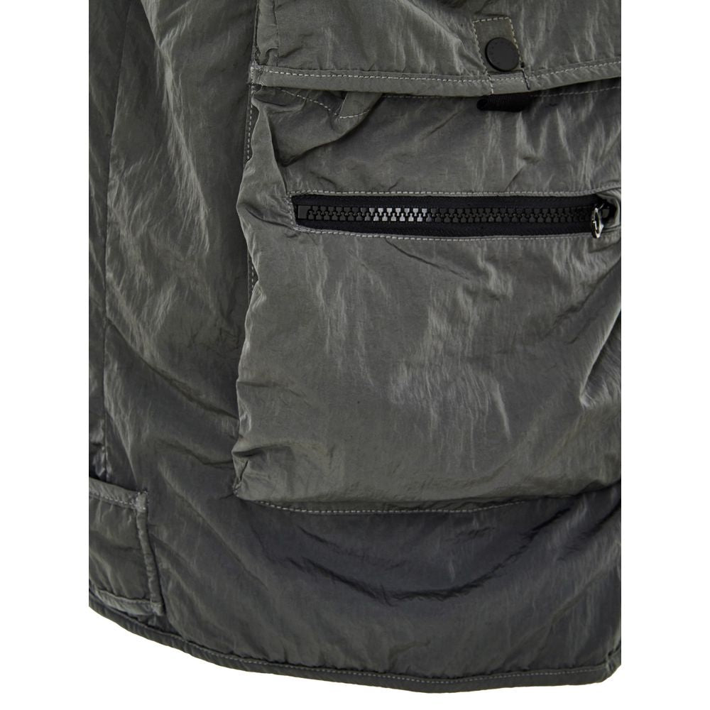 Paul & Shark Gray Polyester Sleveless Jacket