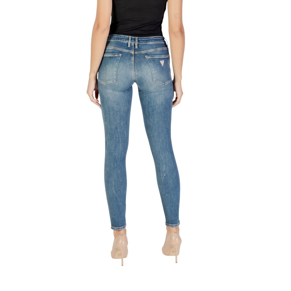 Guess Blue Cotton Skinny Jeans