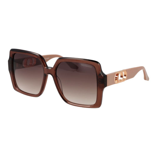 Trussardi Brown Acetate Sunglasses