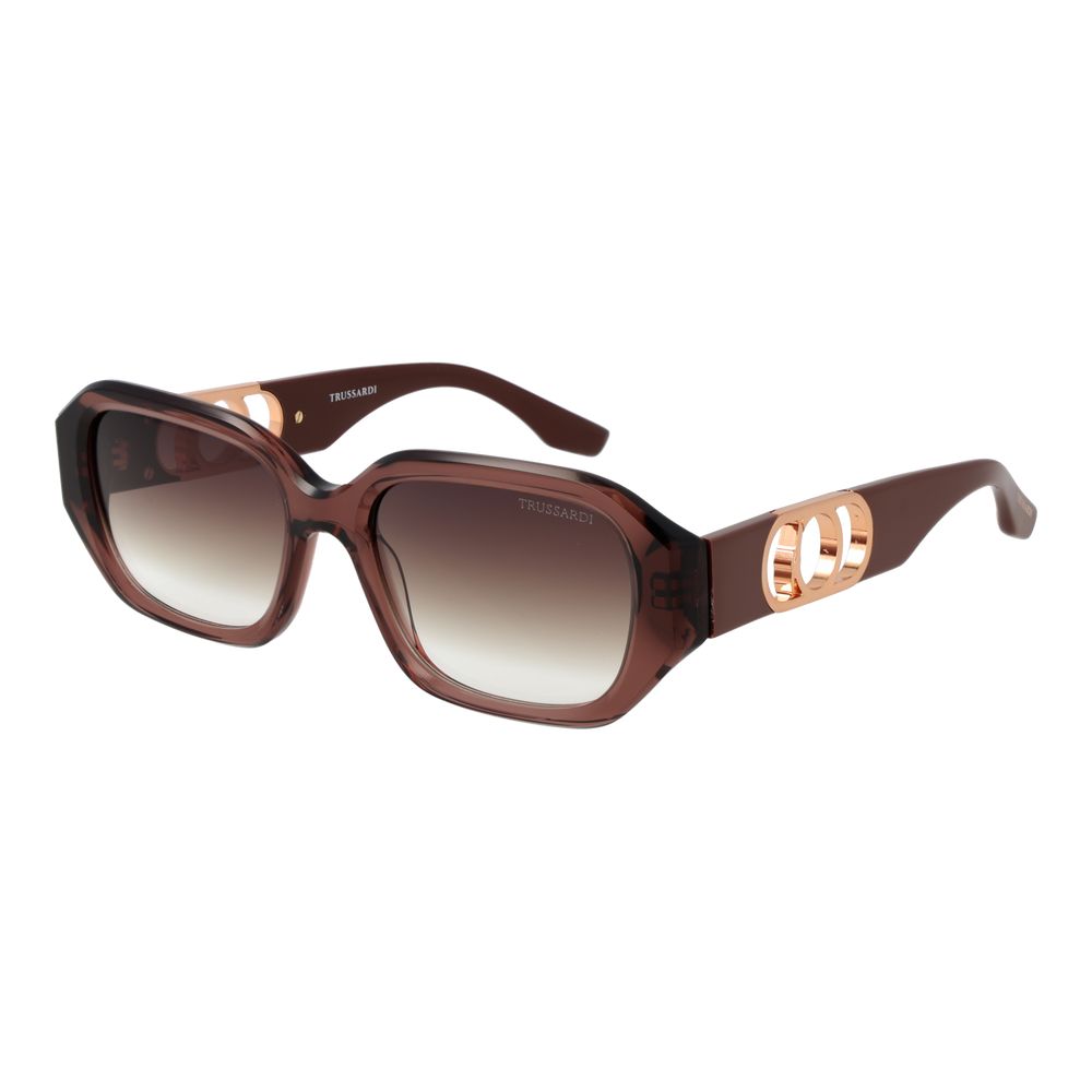 Trussardi Brown Acetate Sunglasses