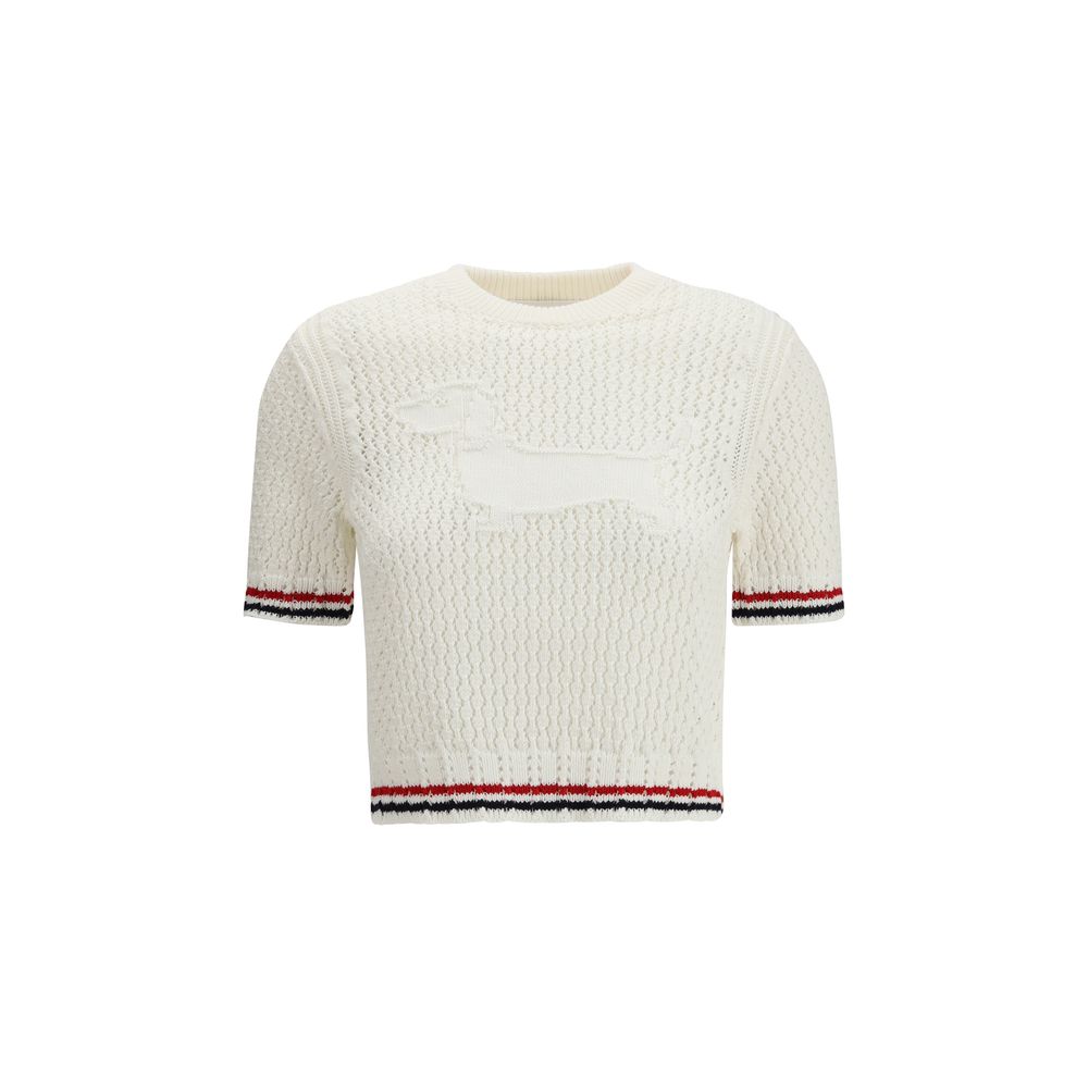 Thom Browne White Cotton T-Shirt